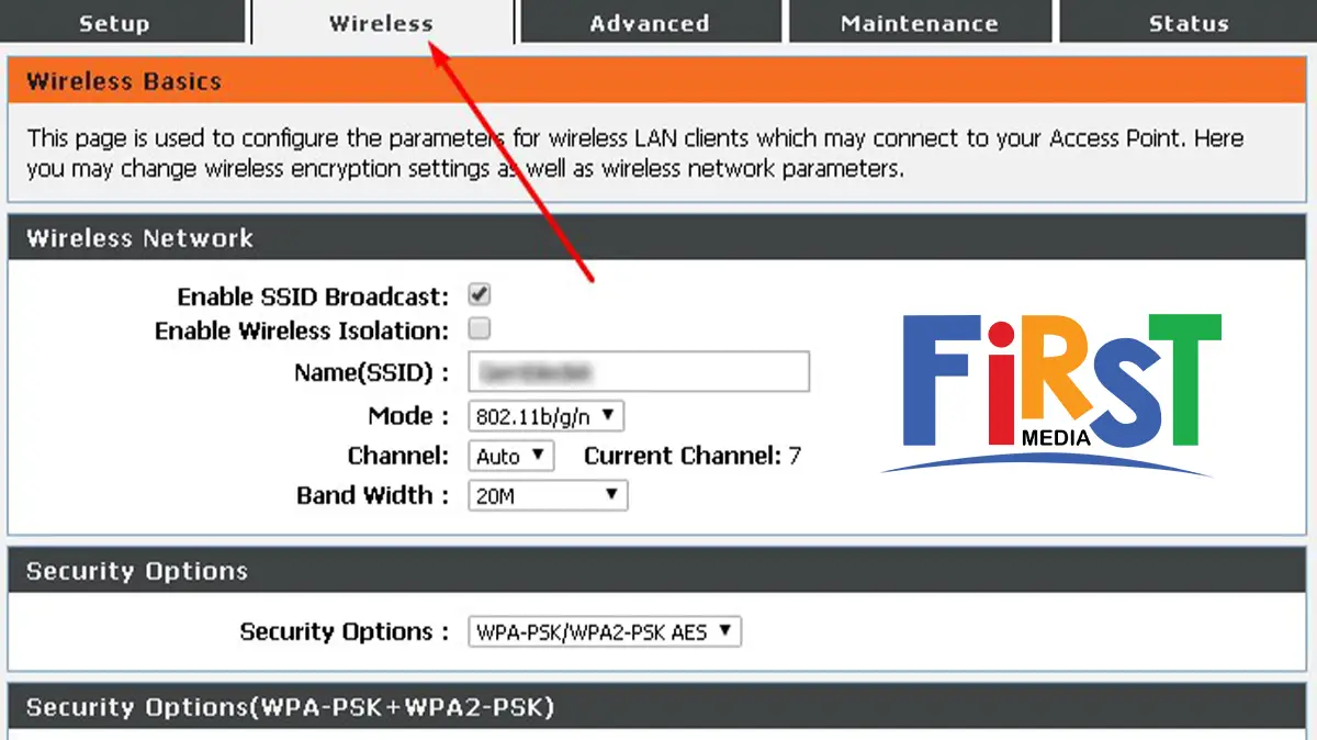 Cara Menyembunyikan Nama WiFi First Media